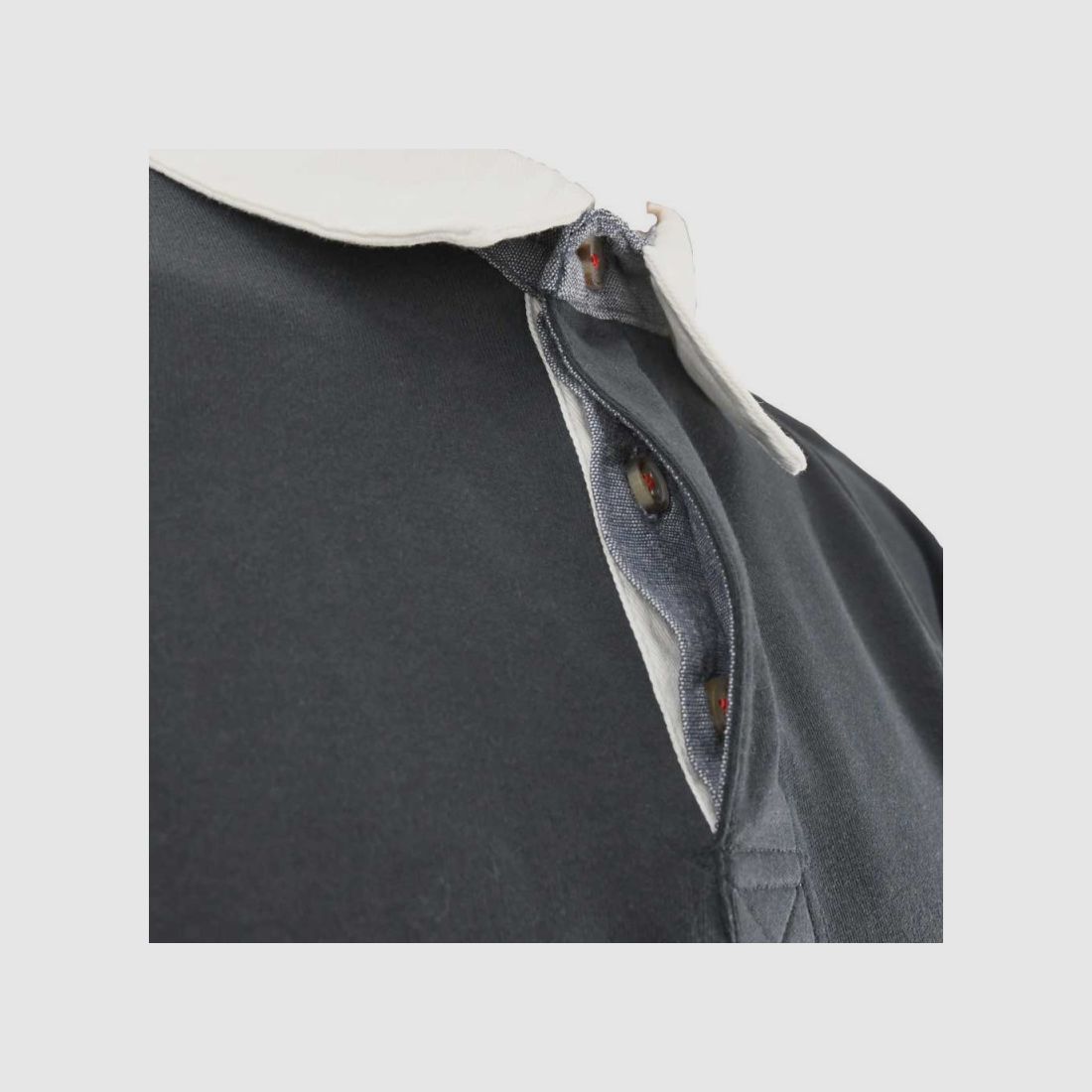 Polo FAST cotone blu navy maniche lunghe M a 3XL, immagine 3 di 8