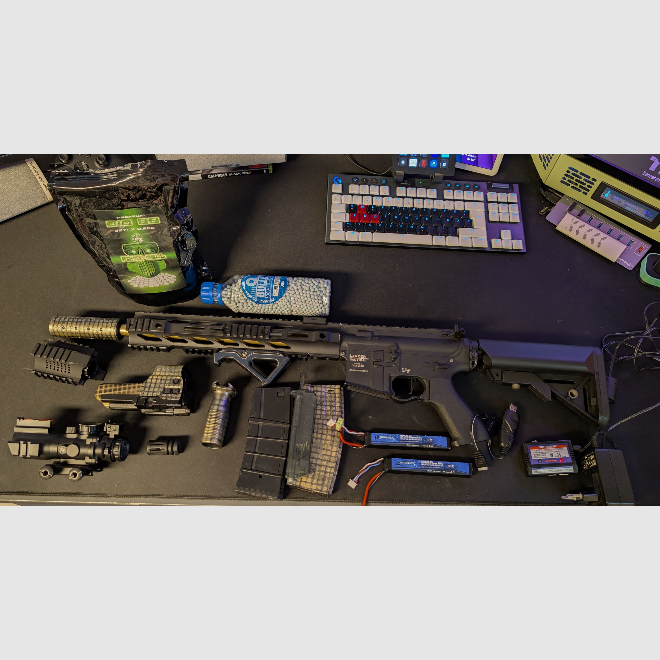 Lancer Tactical LT-25 G2 M4 SPR Interceptor en muy buen estado Set completo