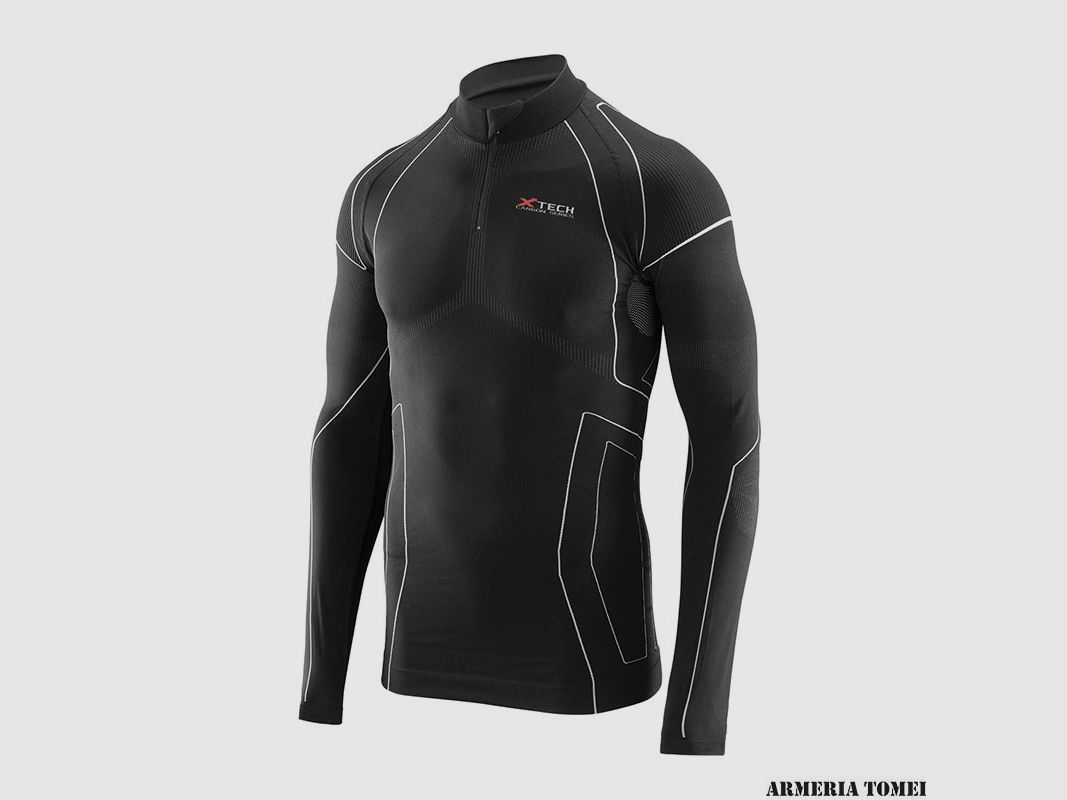 X TECH – RACE 3 LONG SLEEVE ZIP BLACK