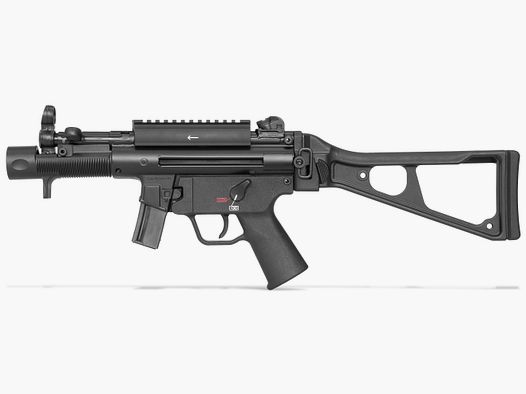 Heckler & Koch SP5K met schoudersteun + Picatinny, kaliber 9mm Luger || Pistool