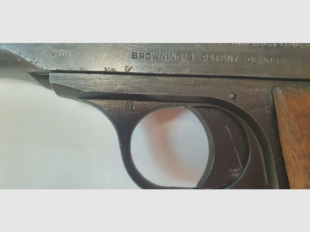 FABRIQUE NATIONALE D'ARMES DE GUERRE HERSTAL BELGIQUE! Przedmiot kolekcjonerski! Pistolet samopowtarzalny FN - 7.65mm Browning - Broń trofealna, zdjęcie 7 z 10