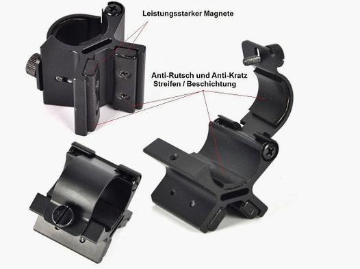 Support magnétique pour lampes de poche