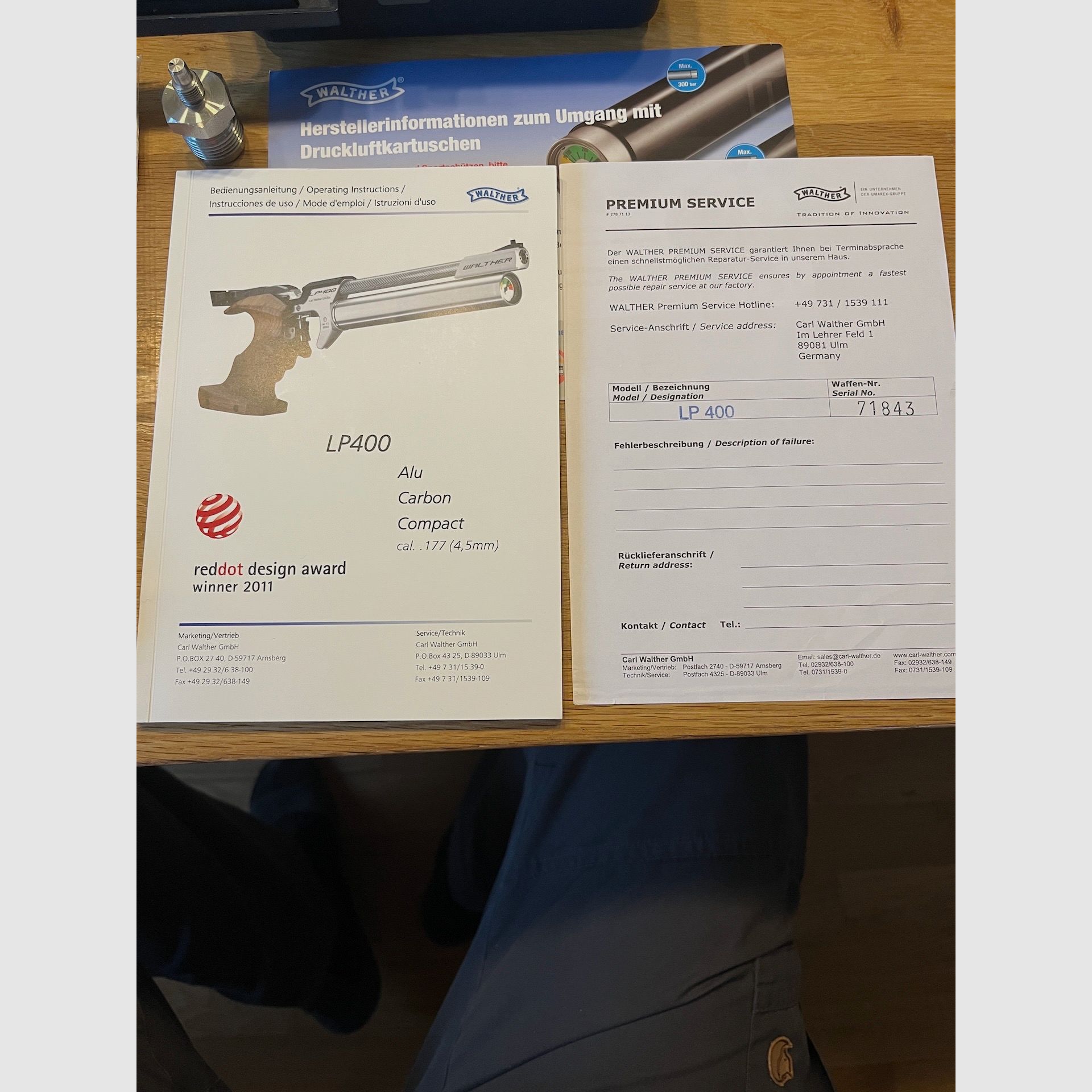 Walther LP 400 LP400 Alu, Rechtsgreep in L en M, 5000 schoten geselecteerde munitie