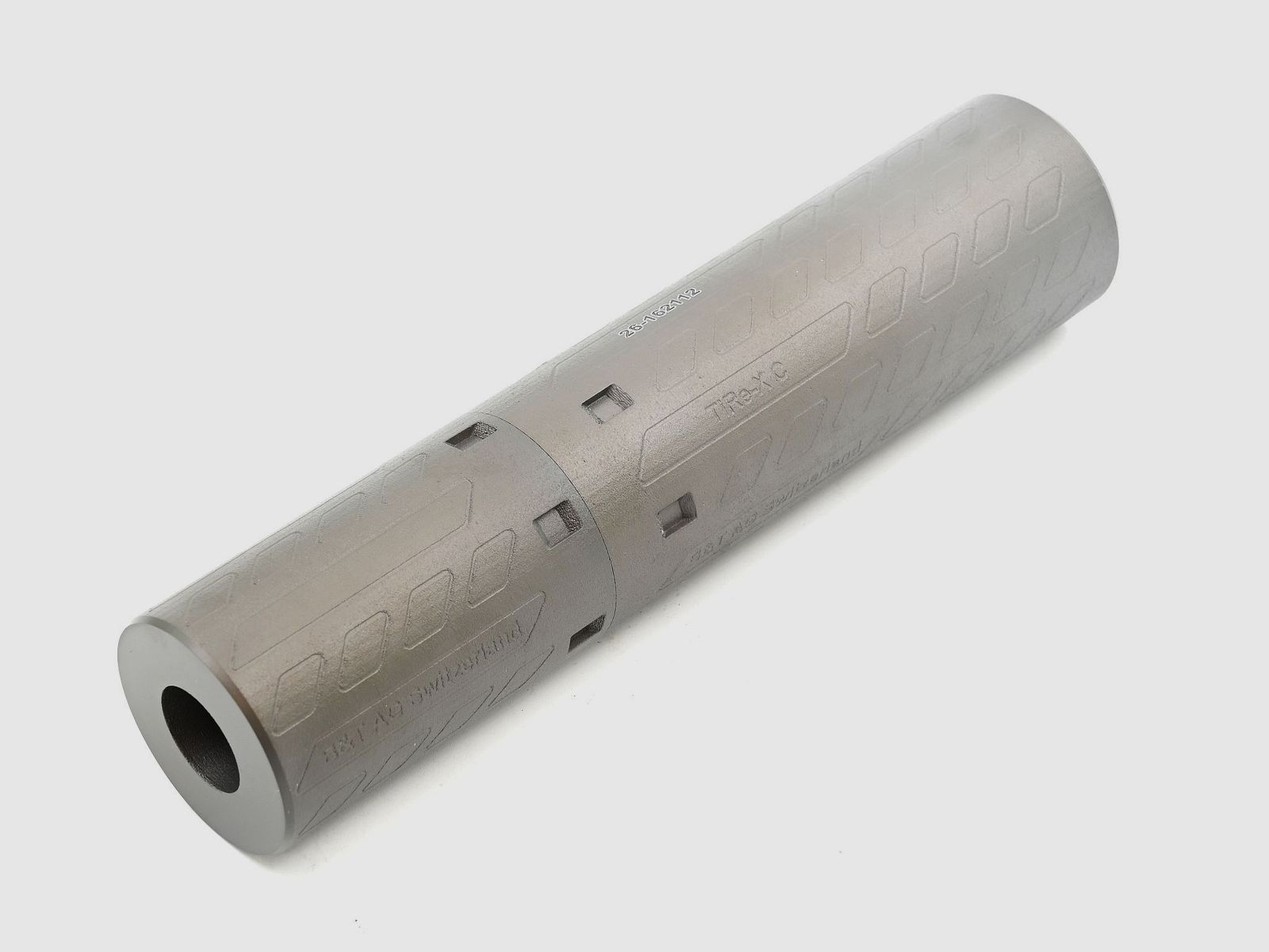 Schalldämpfer B&T Overbarrel TiRe-X Compact, < 8.0mm, Titan, 5/8x24