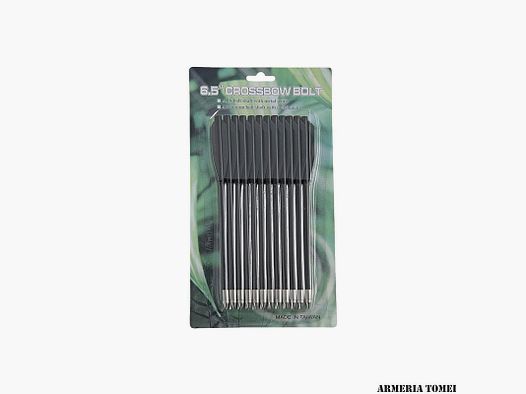 SET OF 12 PLASTIC DARTS FOR BLACK CROSSBOW PISTOL 6.5"