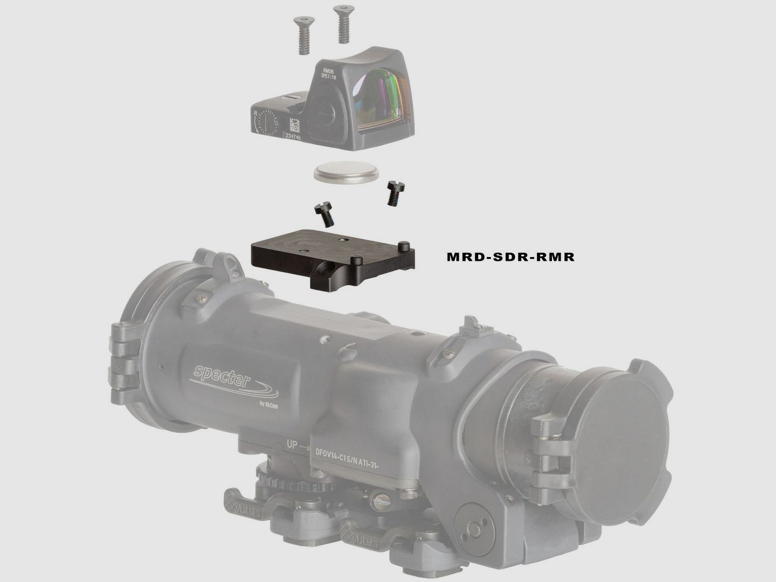 Elcan RMR Montage Trijicon Zielfernrohr
