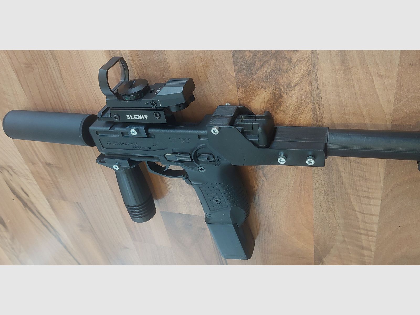 ZORAKI 925 mit MP-Umbau-Kit 9 mm P.A.K. (PTB 1005) Schreckschuss keine Walther Glock HW94 Colt