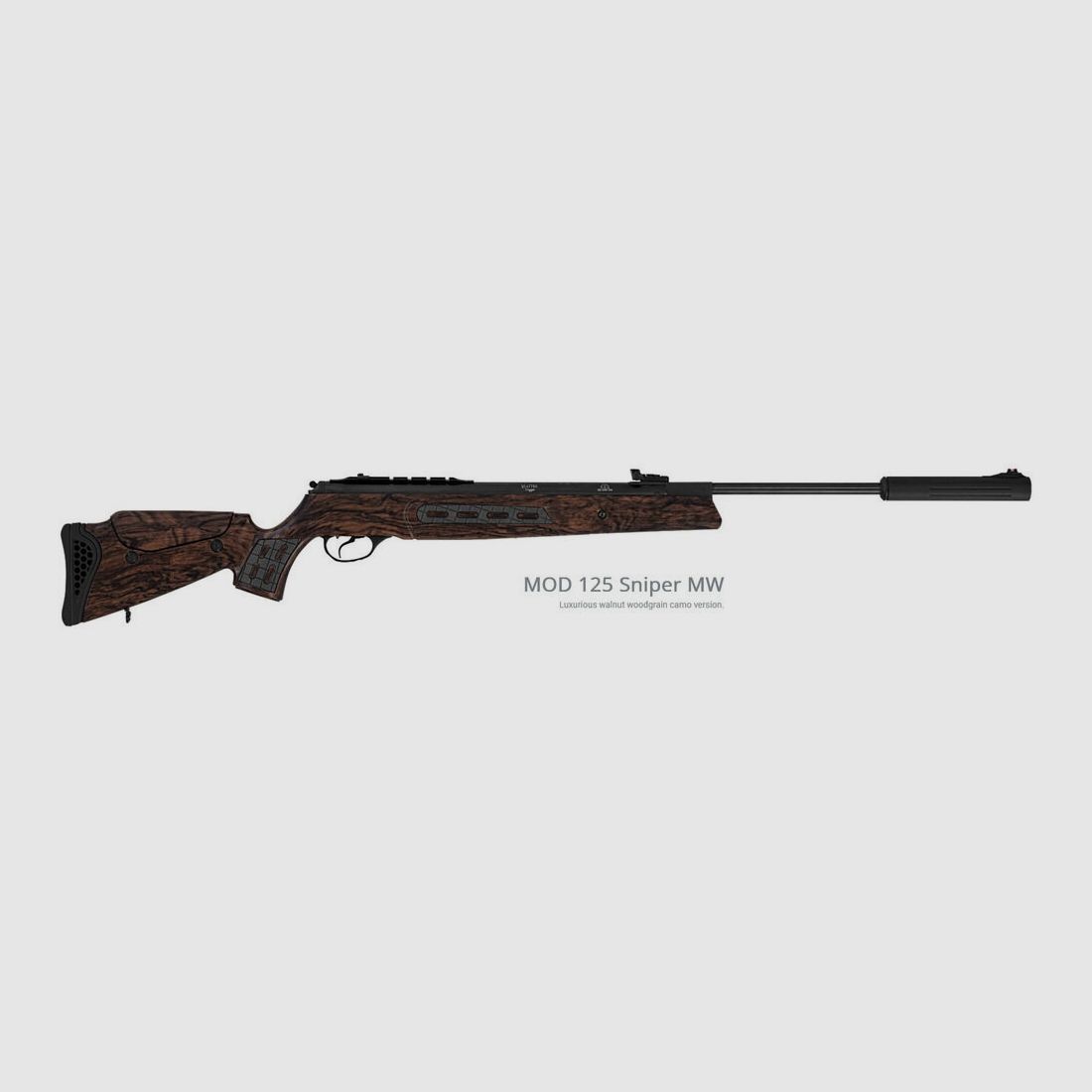 Leader Mod. 125 Sniper - 4,5mm (F) Walnut-Wood-Camo
