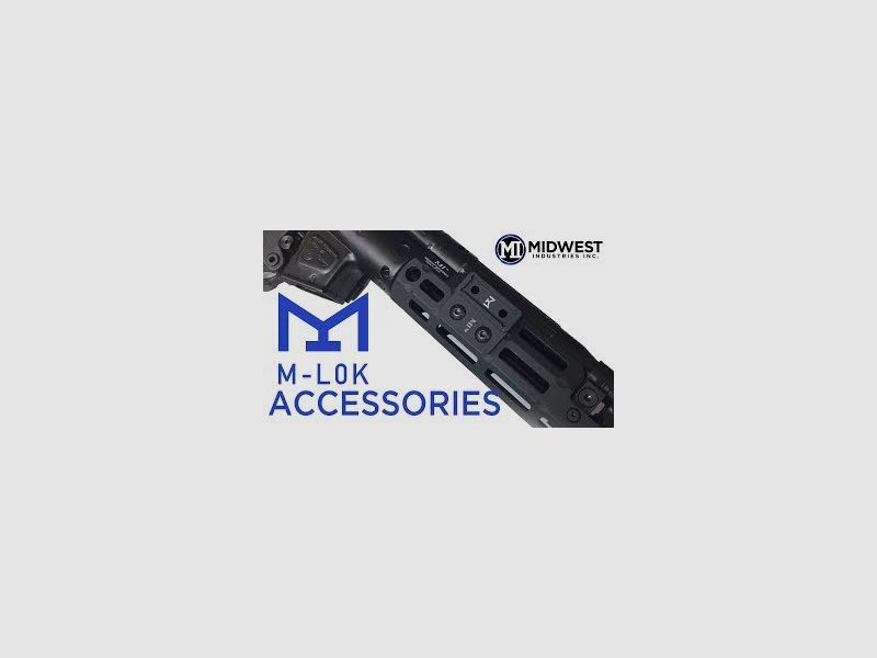 MIDWEST INDUSTRIES 5-Slot Mil-Spec 1913 M-LOK® Section de Rail Picatinny en Aluminium, image 2 sur 2