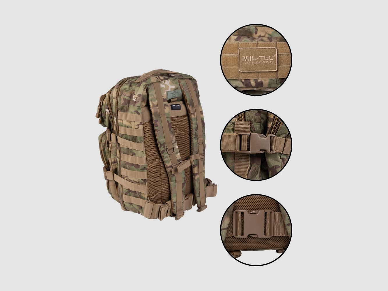 Miltec Rucksack Large 36L W/L arid, Bild 2 von 2