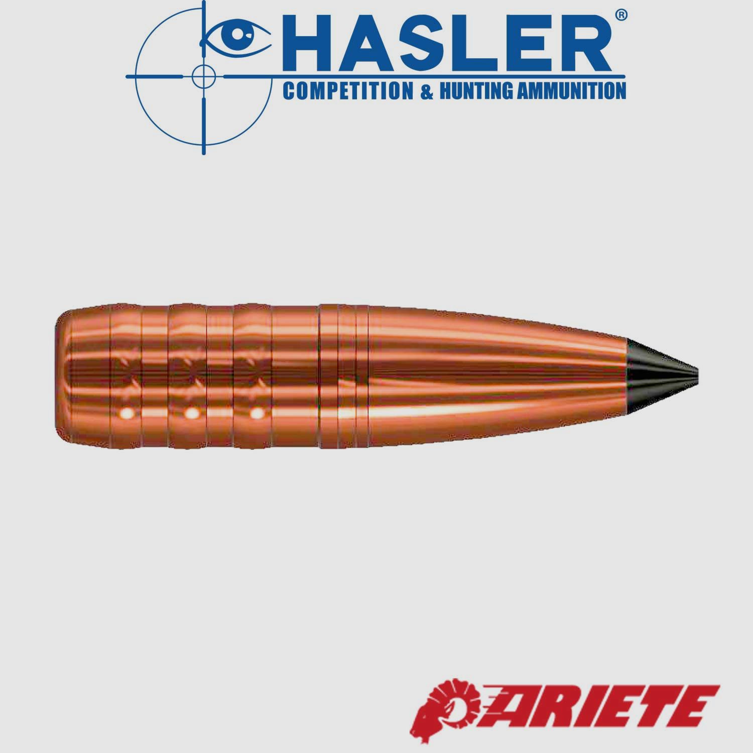 HASLER ARIETE Geschoss cal. 6 (.243) 77 grn