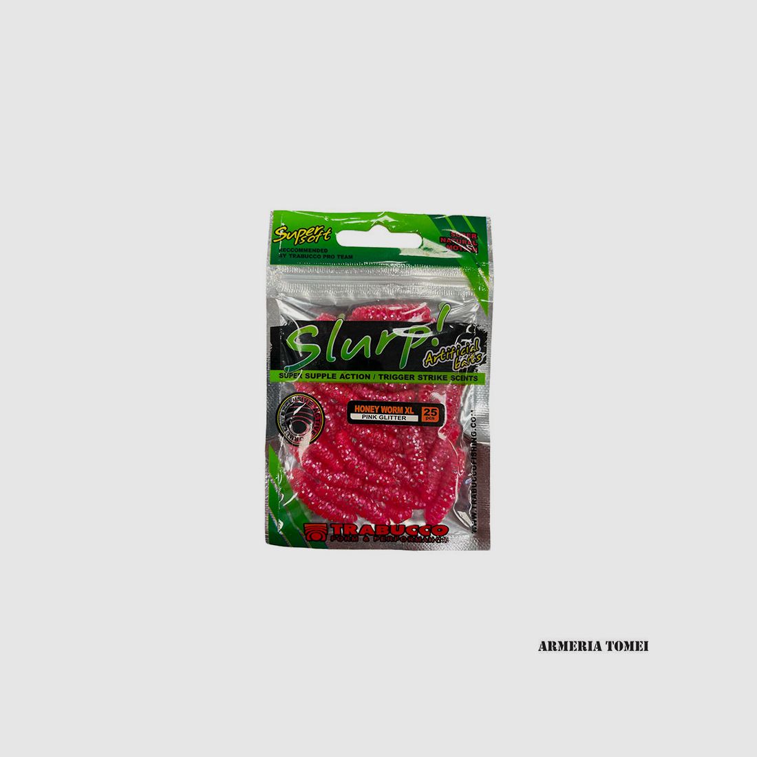 TRABUCCO – SLURP! HONEY WORM XL PINK GLITTER (25 pcs)