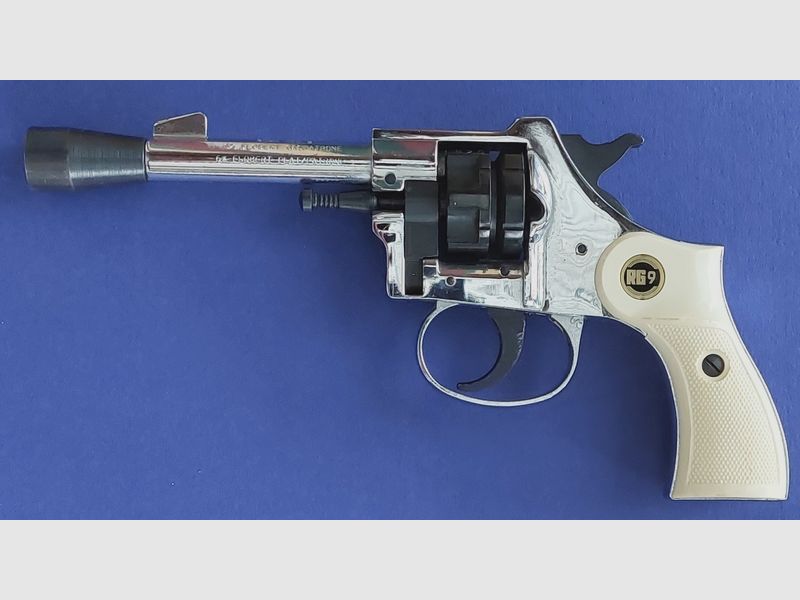 Röhm Revolver RG 9 verchromt 6 mm - PTB 46-69 - sehr selten