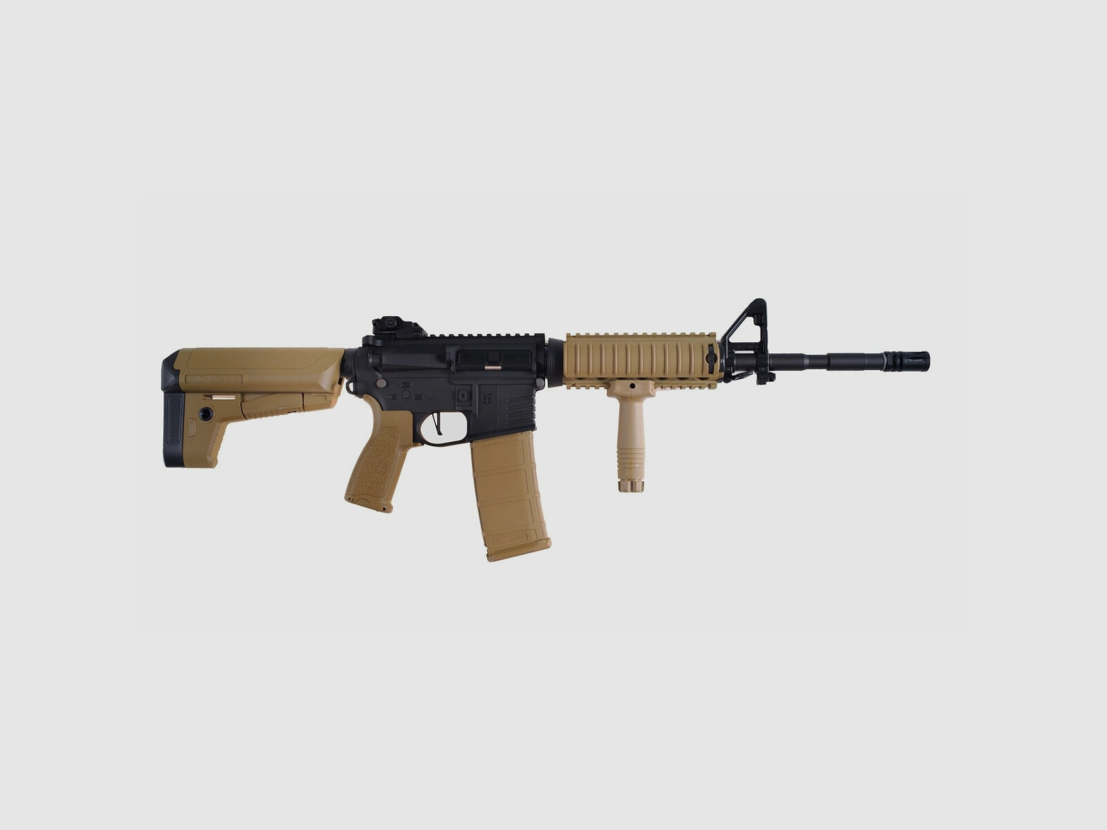 AR15 RIS CHARLIE Tan/Schwarz S-AEG Softair Gewehr Frei ab 18 Jahren | Delta Armory