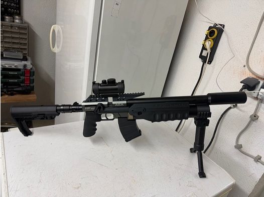 AEA Airgun HP Max MK I in AK 47 optics cal. 3.57. 9mm as good as new