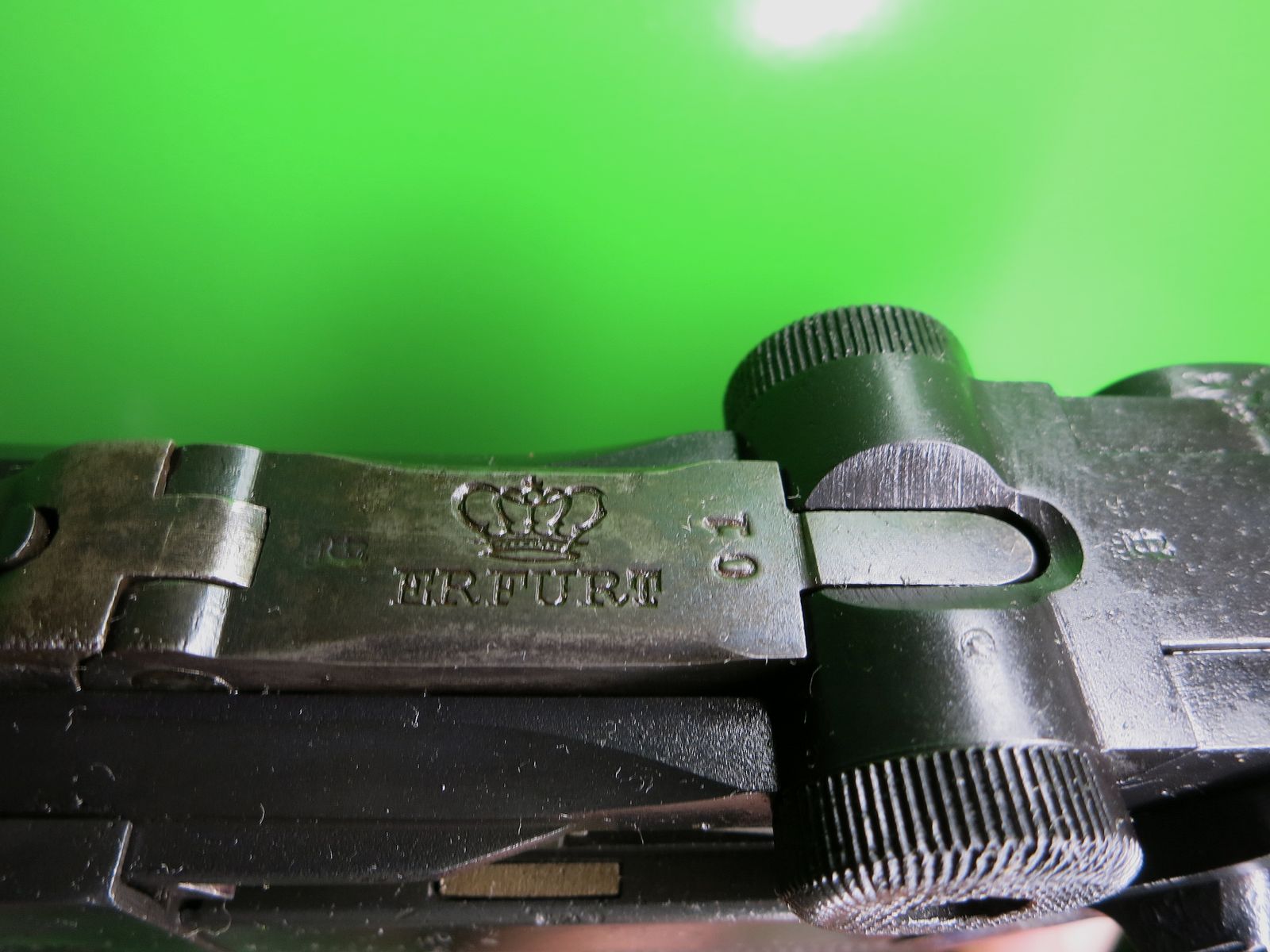 Parabellum-Pistole, Luger Pistole 08, Kaliber 9 mm Parabellum, Erfurt 1916      #94