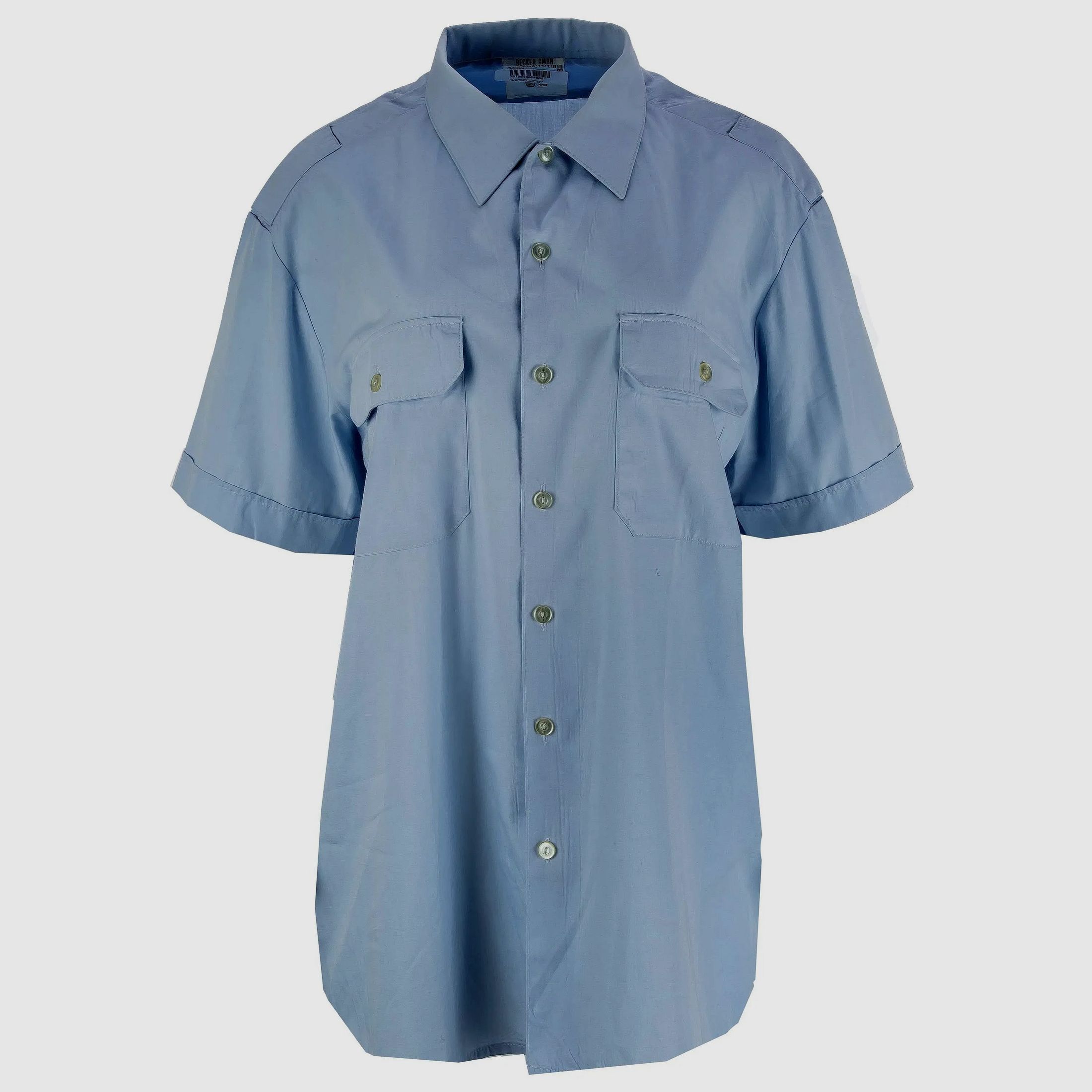 Bundeswehr Original BW Diensthemd Kurzarm blau gebraucht