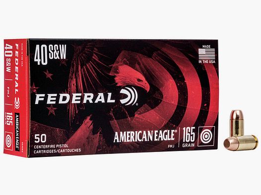 Federal American Eagle .40 S&W 165GR FMJ 50 patronen