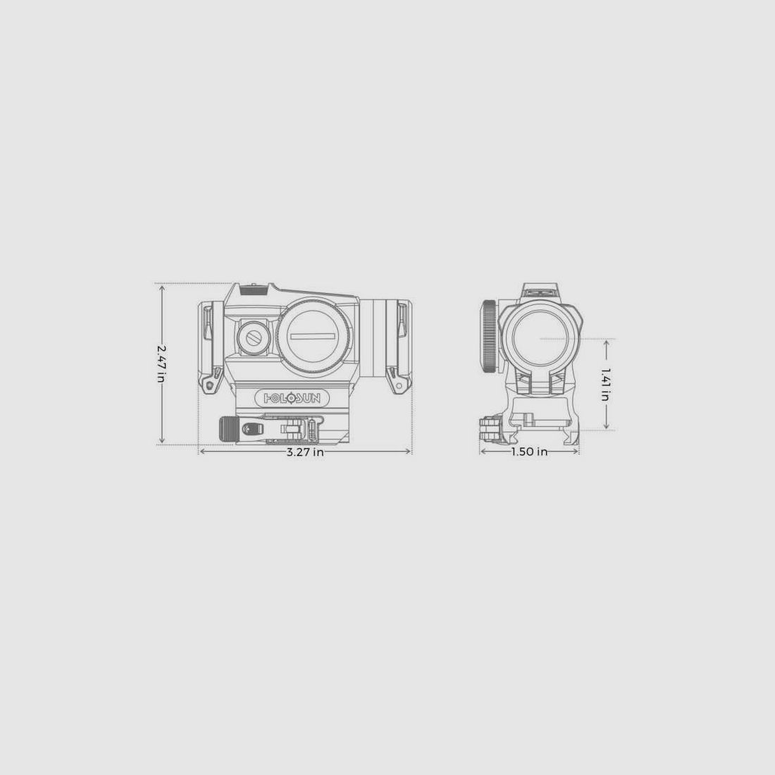 Holosun HE515GTRD mira holográfica, imagen 4 de 4