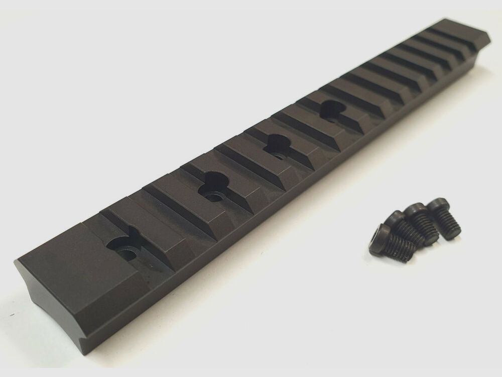 RHS RHS Picatinny Schiene für BERGARA BA 13 ,Stahl, schwarz matt brüniert , 160mm kurz, Made in Germany