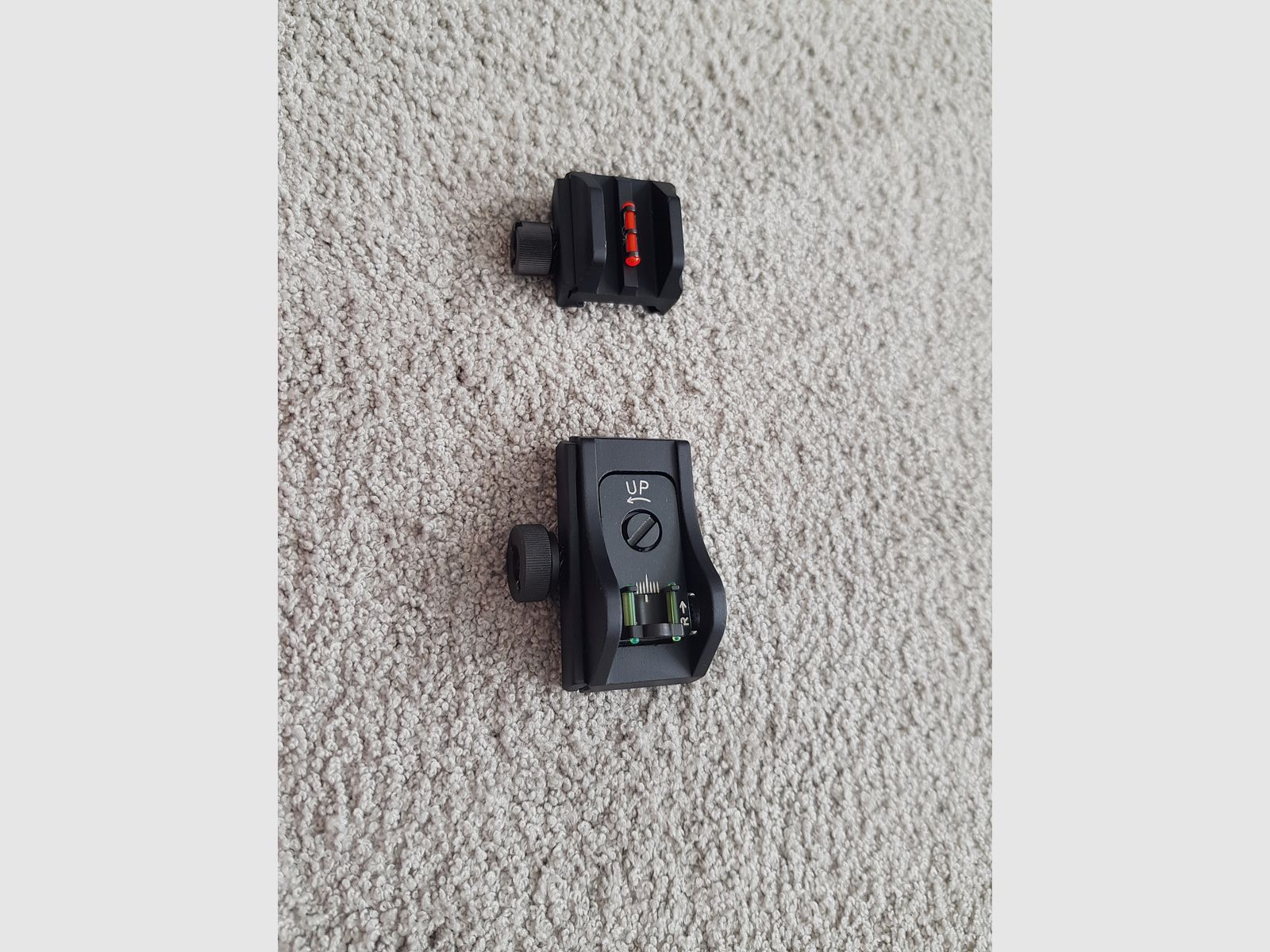 LPA Visierset Ghostring met korrel voor jachtgeweren