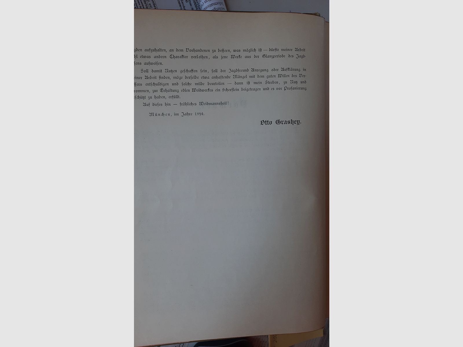 Historisch origineel - Grashey, praktisch handboek voor jagers uit 1894