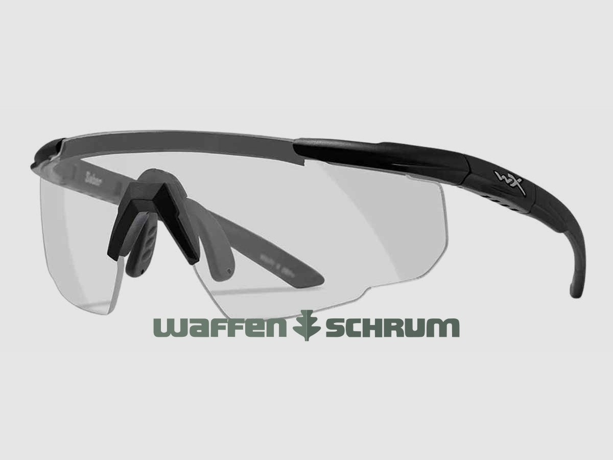 Lunettes de tir Wiley X Saber Advanced Verre : clair, Monture : noir mat