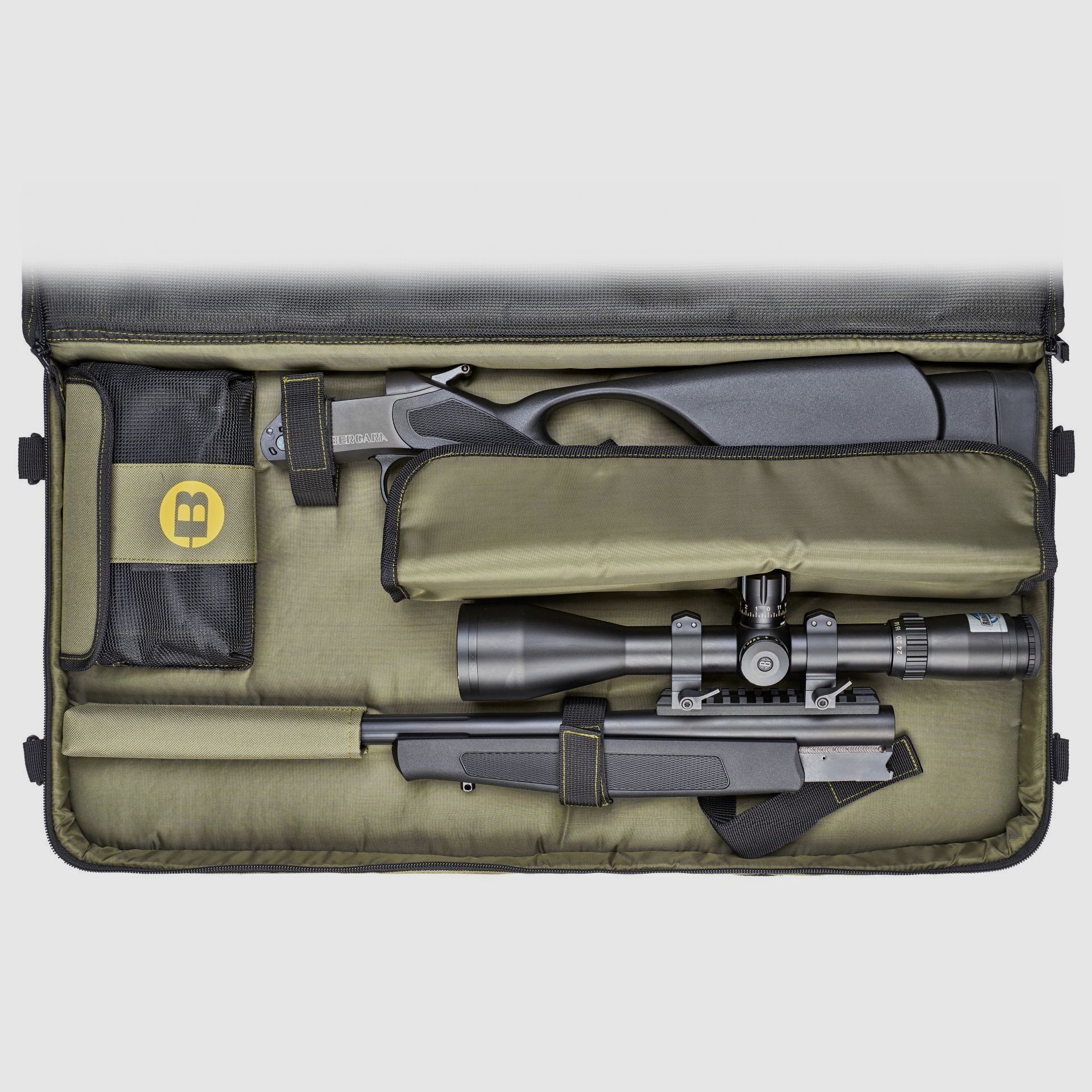 PIRSCHBÜCHSE Bergara BA 13 TD 16,5'' .308 Win.Camo, ALPEN OPTICS Apex XP 1.5–9x45, Dentler Montage