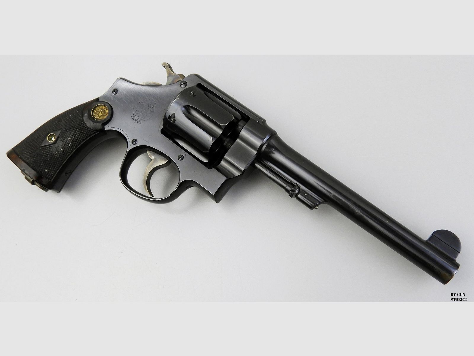 Revólver Smith & Wesson mod. Mark II Hand Ejector 2º Modelo cal. 455 matr. 24161, imagen 4 de 8
