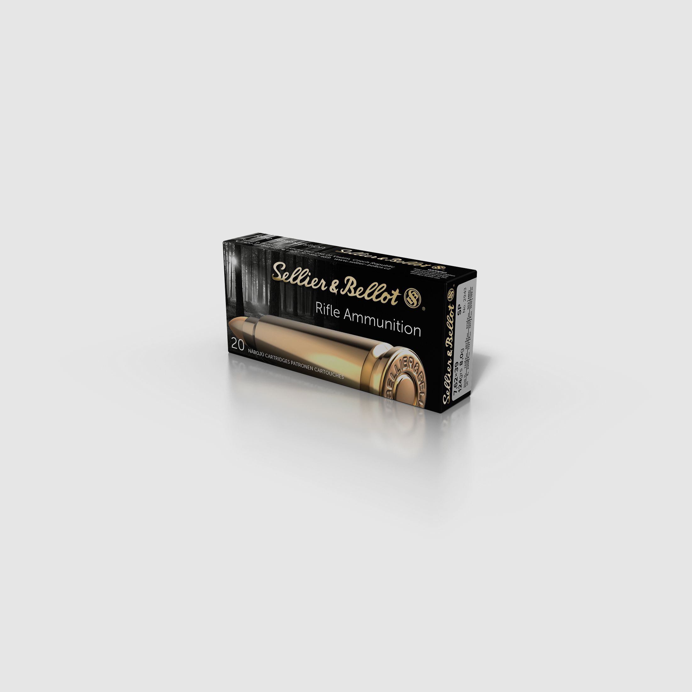 S&B Ammunition 7.62 × 39 SP 8.00 g, image 1 of 2