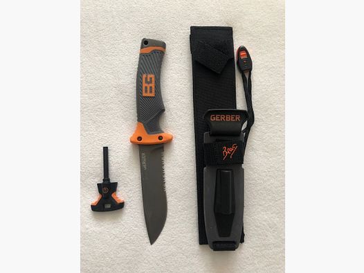 Gerber Bear Grylls Ultimate Messer inkl. Feuerstein + Not Pfeife