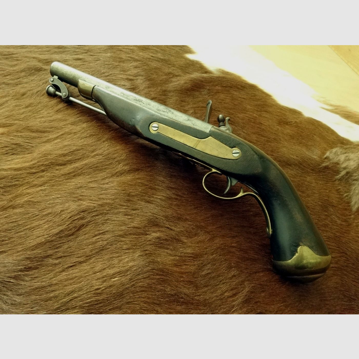 Antique flintlock pistol caliber .50