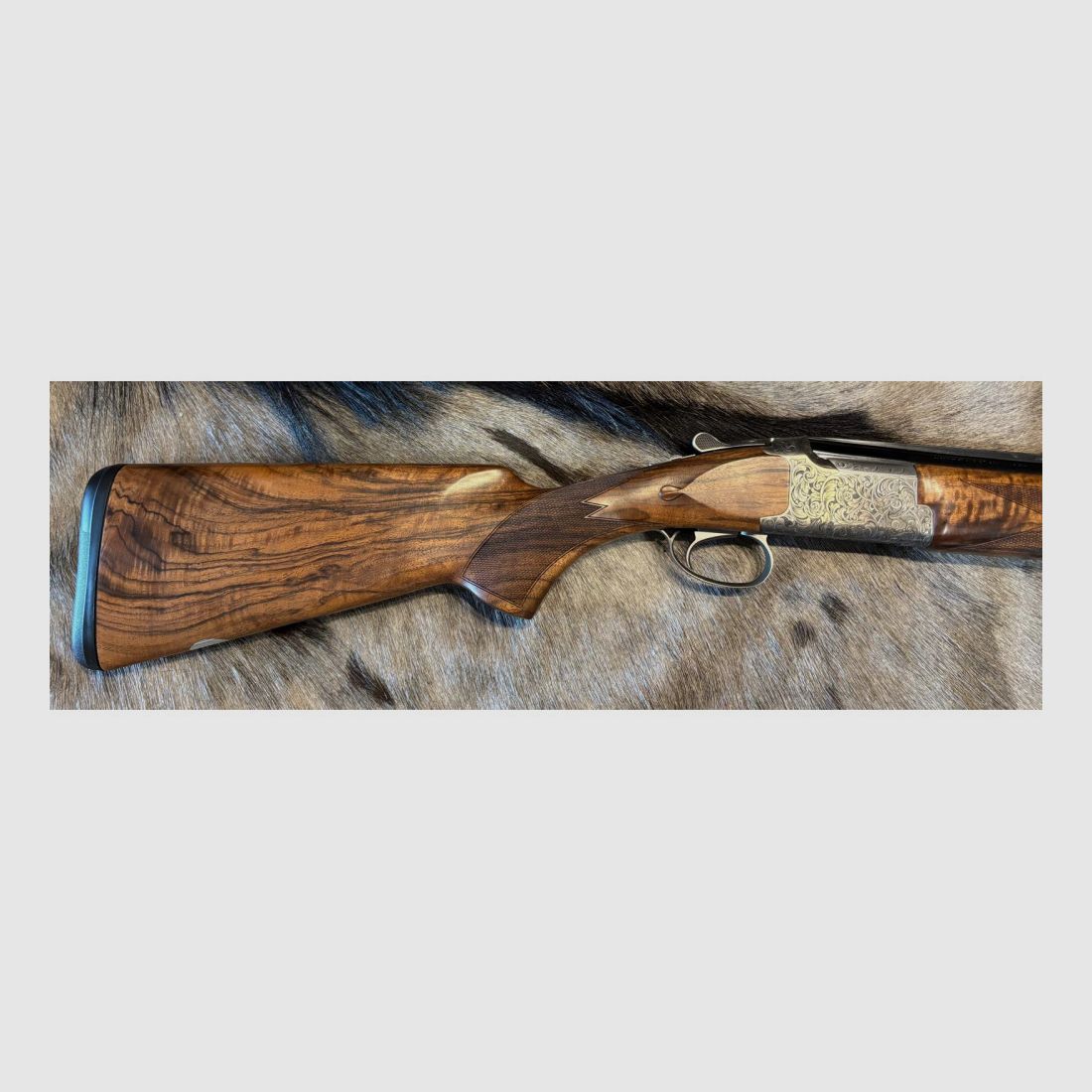 Bockdoppelflinte Browning Medaillon Silber 20/76 neu, Bild 3 von 10