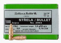 Sellier & Bellot Geschosse .223/.224 5,6mm FMJ 55GR 100 Stück