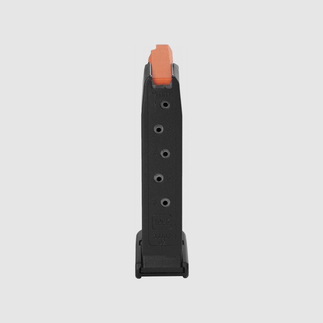 GLOCK 43 MAGAZINE MET VERLENGING 9×19 ORANJE, afbeelding 3 van 3