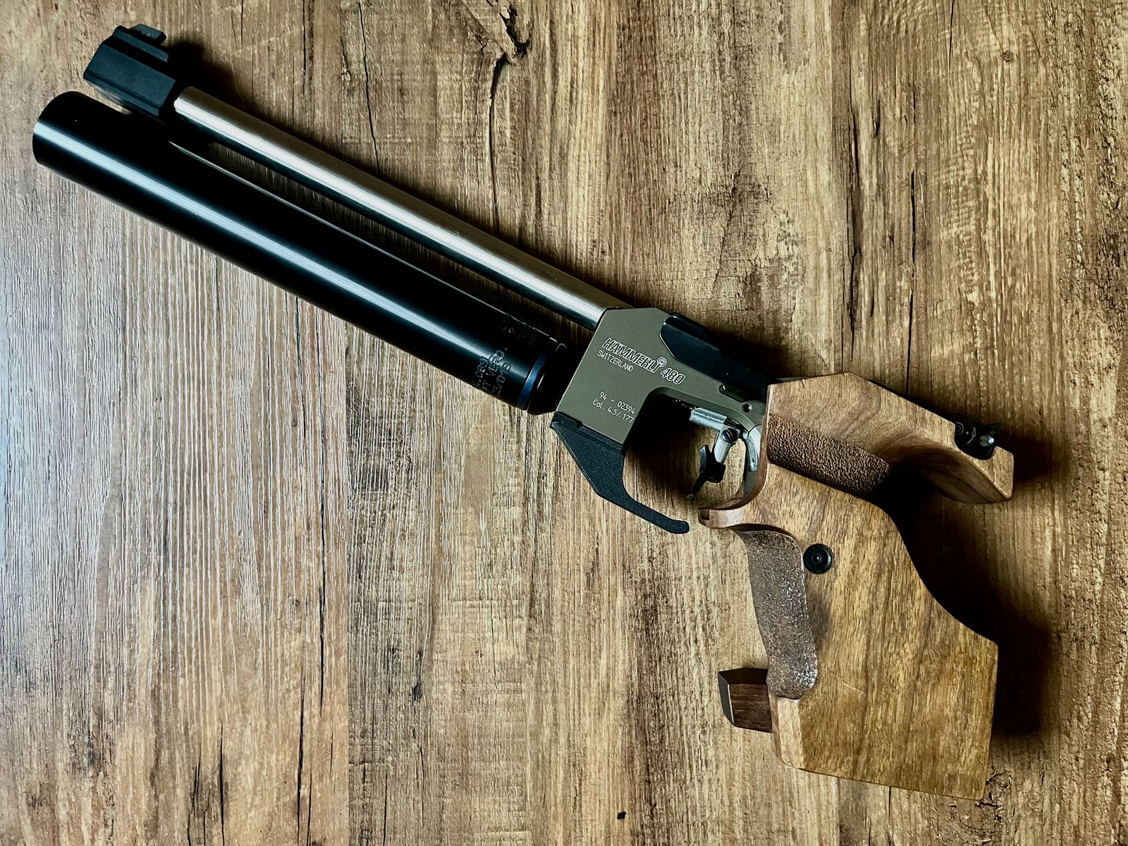 Air pistol Hämmerli 480 compressed air CO2 match pistol