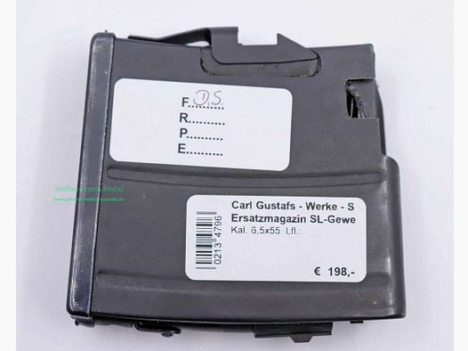 Carl Gustafs - Works - Swedish Replacement Magazine SL Rifle 42B 6.5x55