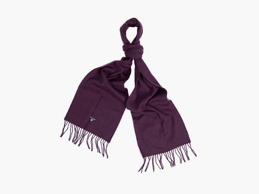 BARBOUR Plain Lammwolle Schal wine