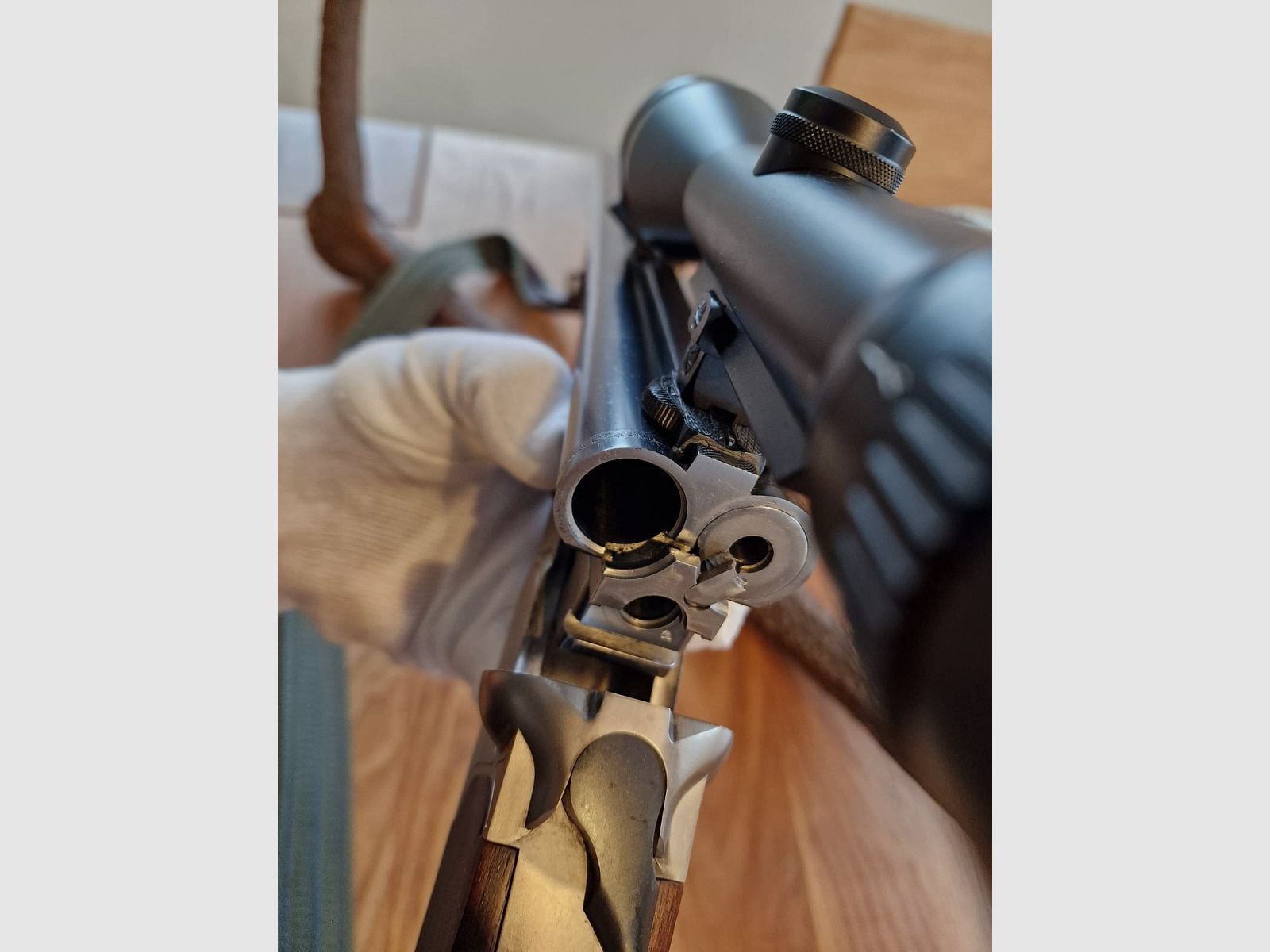 Krieghoff Plus Drilling mit EL 7x57R 12/70 22. Hornet
