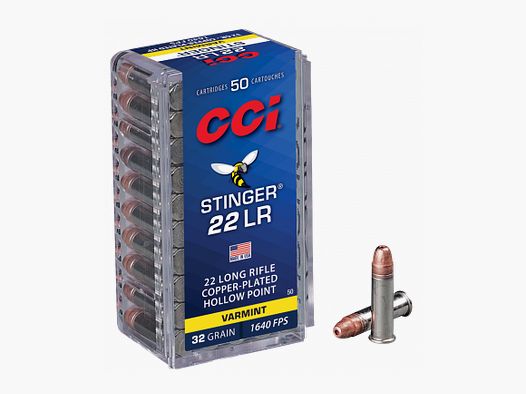 Munition 22LR CCI Stinger Hollow Point