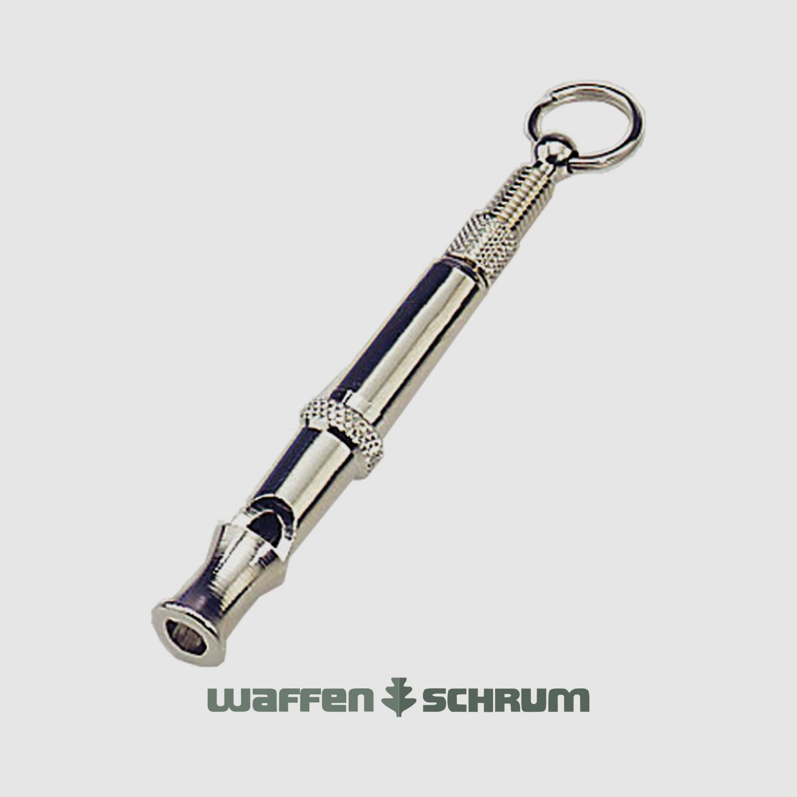 Sprenger Lautlose Hundepfeife aus Messing, vernickelt, Länge: 7,5cm