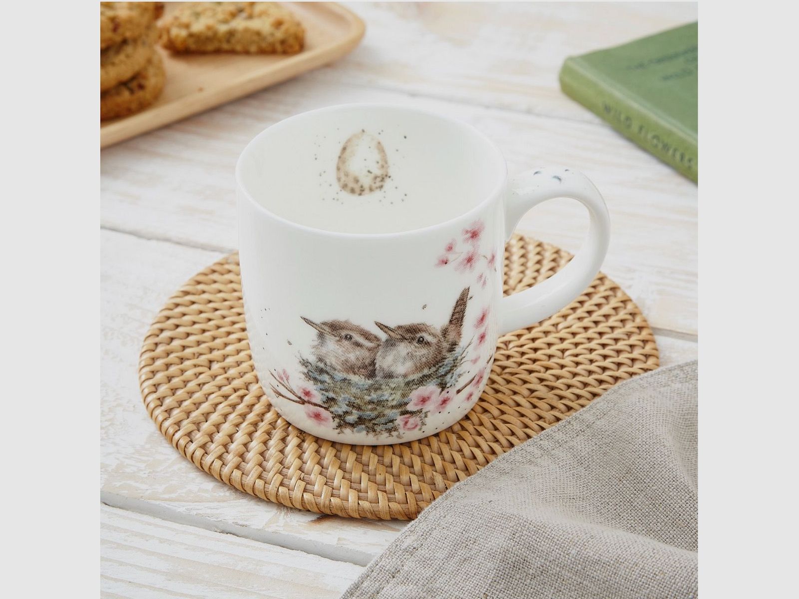 Wrendale Tasse 'Feather Your Nest' - Zaunkönige