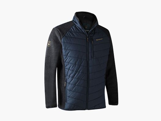 DEERHUNTER Moor chaqueta acolchada con tejido de punto azul oscuro