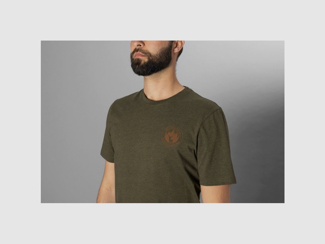 SEELAND SAKER T-SHIRT PINE GREEN MELANGE, image 4 sur 5