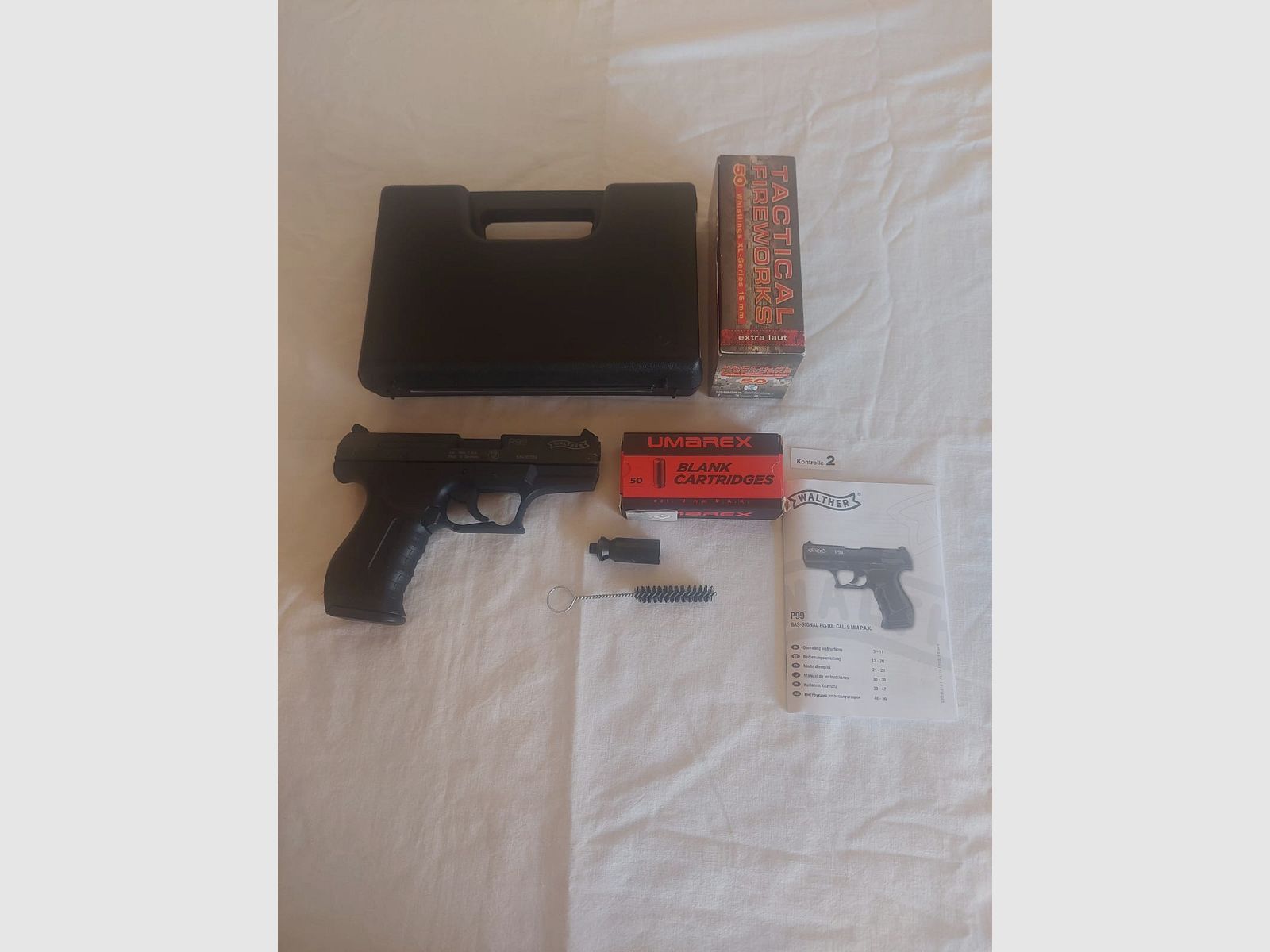 Walther P99 9mm P.A.K + Zubehör ( Set )