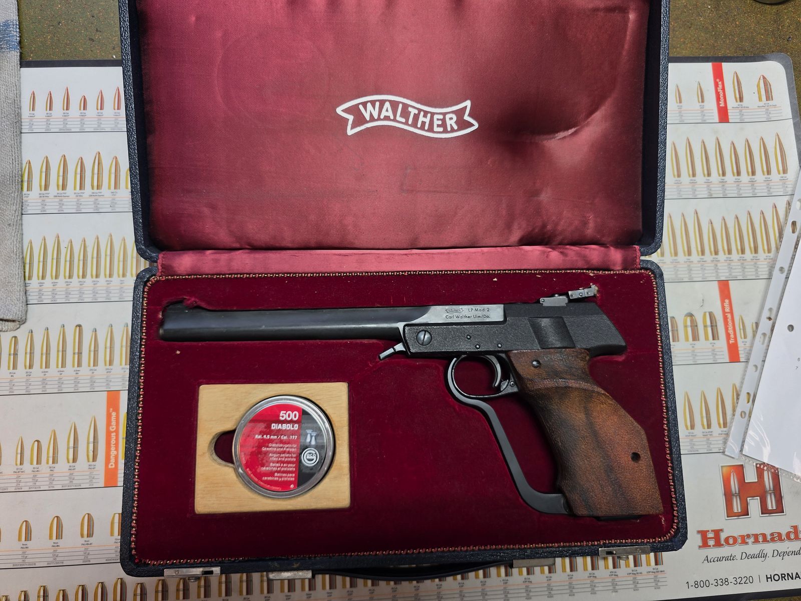 Walther LP2 Mod. 2 air pistol (cal. 4.5 mm) – freshly overhauled by specialist workshop (invoice available!)