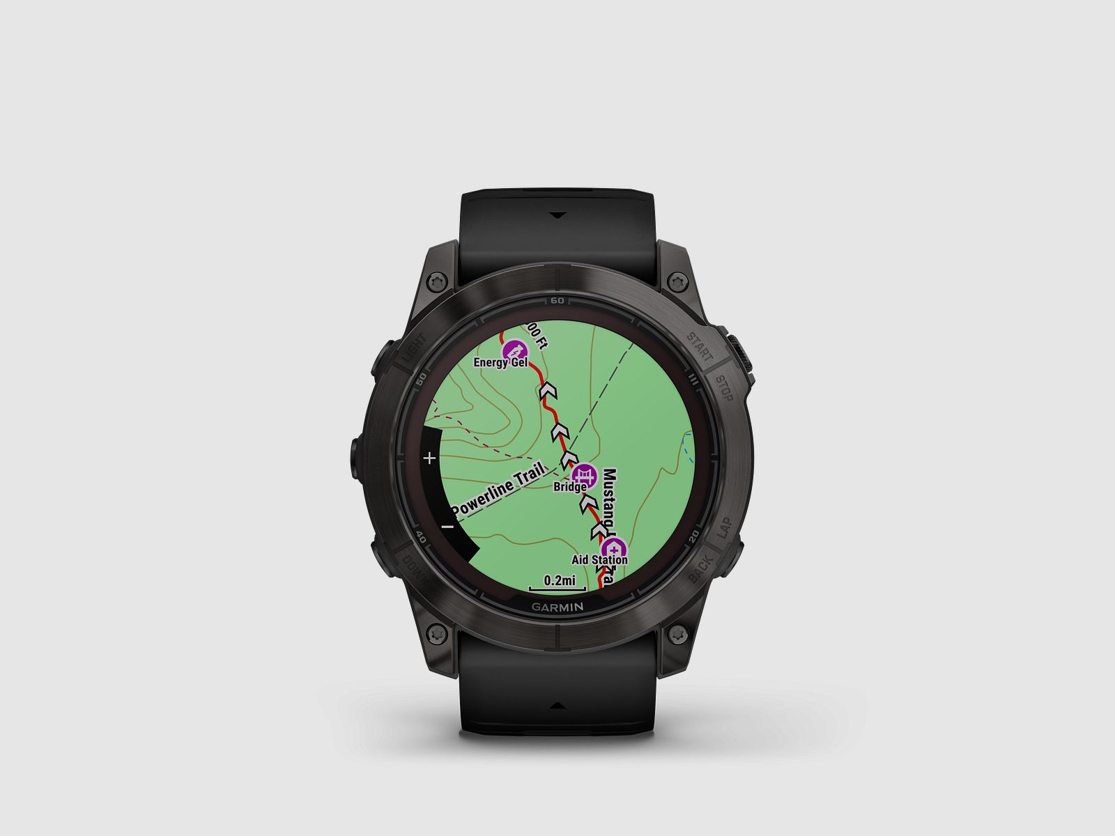 Garmin fēnix® 7X Pro – Edizione Sapphire Solar, Nero/Grigio Carbonio Titanio con cinturino in silicone QuickFit® da 26 mm