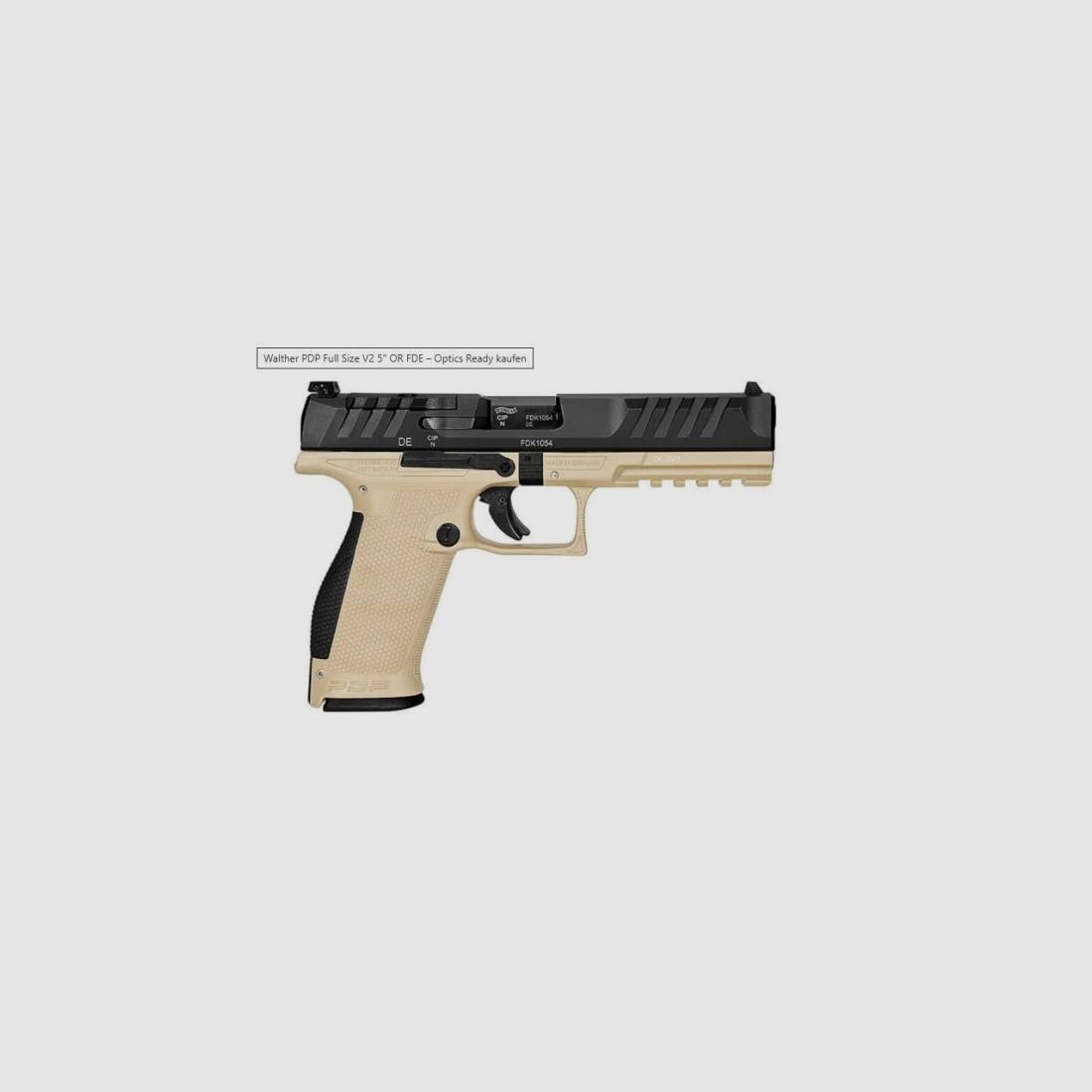 WALTHER Pistole Mod. PDP Full Size OR -5' 9mmLuger FDE