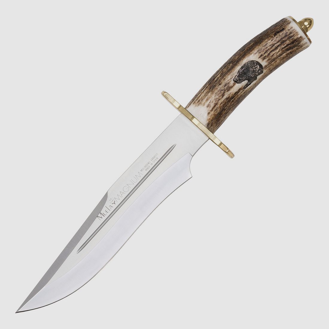 Muela Magnum Messer mit hochwertiger Lederscheide