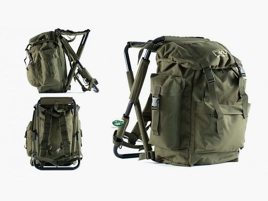 RA SPORT Zaino con sgabello verde 40Lt. BS34Z